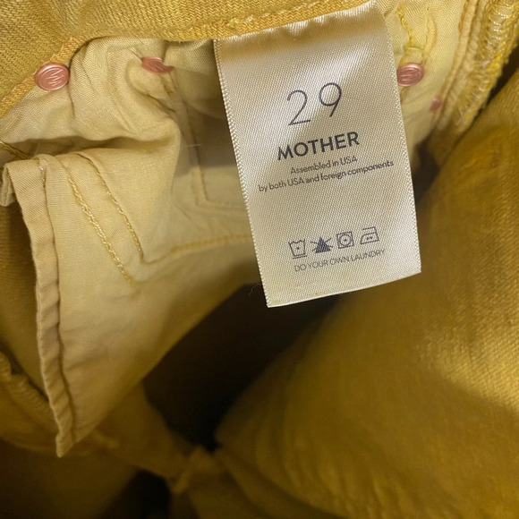 Mother Yellow Mid-Rise Skinny Leg Jeans size 29 - Picture 7 of 7